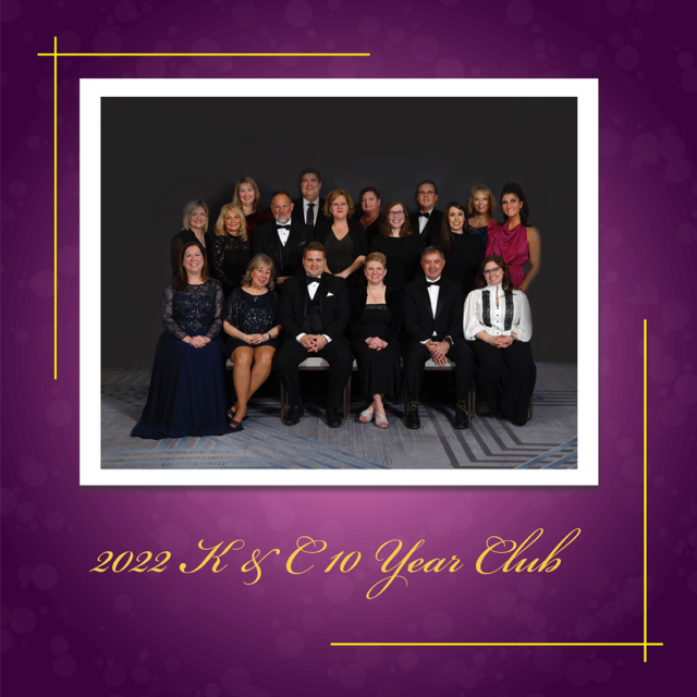 K&C Recognizes Employees at 10 Year Club Dinner