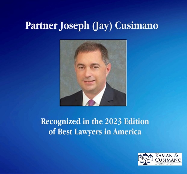 Partner Jay Cusimano Selected for The Best Lawyers in America 2023 Edition